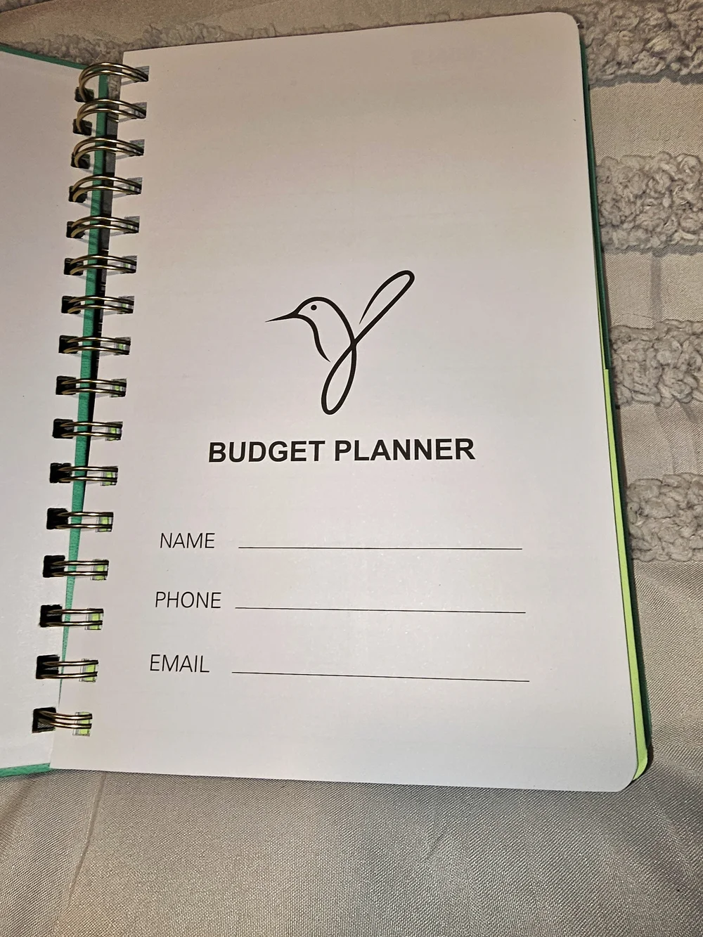 Colibri Paper Co. Budget Planner